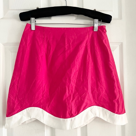 Commense Color Block Trim Cotton & Linen Skirt Set - Picture 10 of 12